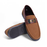 Elegant Brown Suede Loafers