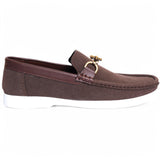 Elegant Dark Brown Suede Loafers